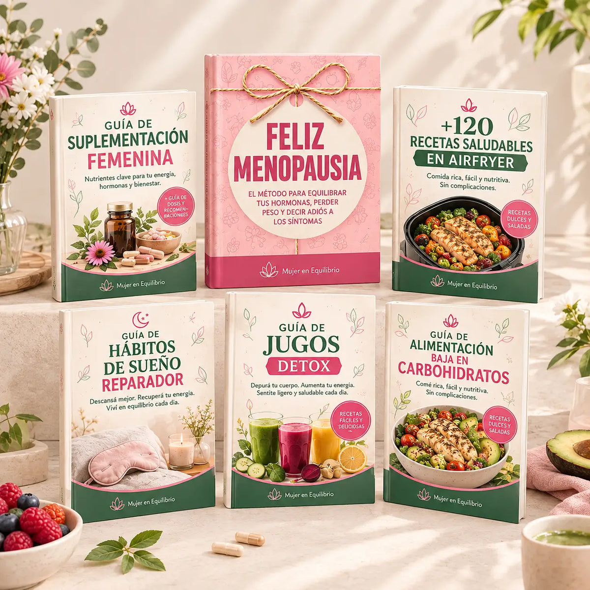 Feliz Menopausia: +500 Recetas Antiinflamatorias +5 Bonos de Regalo 🎁